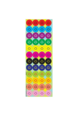 incento magic STICKERS -  ASSORTED COLORS SMILES -  6 SHEETS