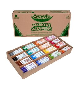 CRAYOLA CLASSPACK: BROAD LINE MARKERS 256 PACK 16 COLORS