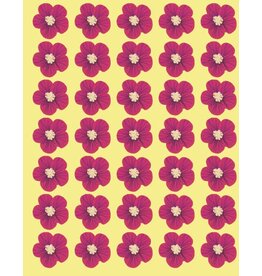 STICKERS: PINK  FLOWER 3/4" -  210 STICKERS