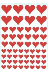 STICKERS: RED HEART ASSORTED SIZE  10 SHEETS