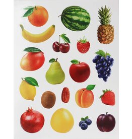 STICKERS: DIE CUT FRUIT 10  SHEETS