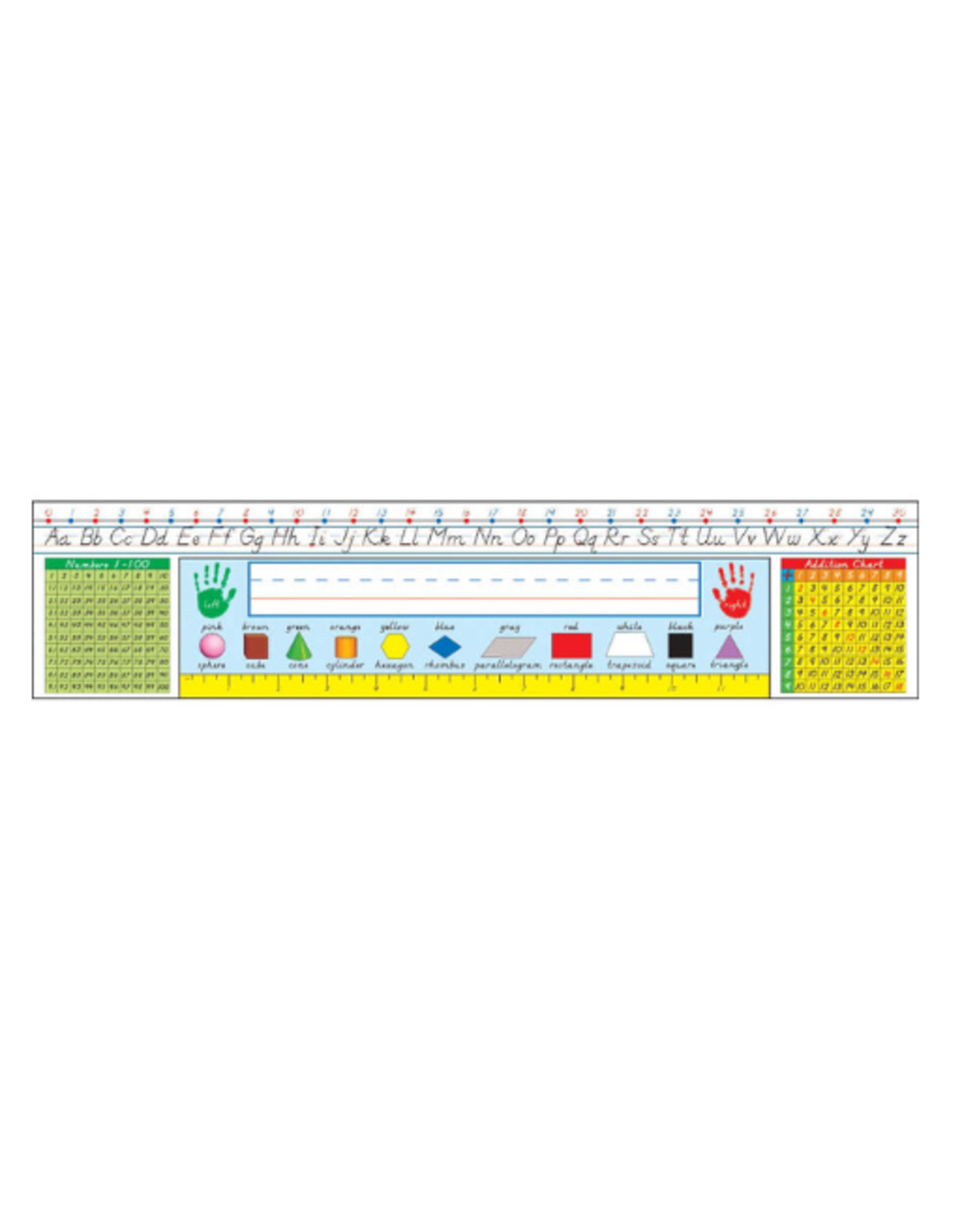 DESK REFERENCE NAMEPLATE MODERN MANUSCRIPT GRADE 1-3 18"X4" 36PC
