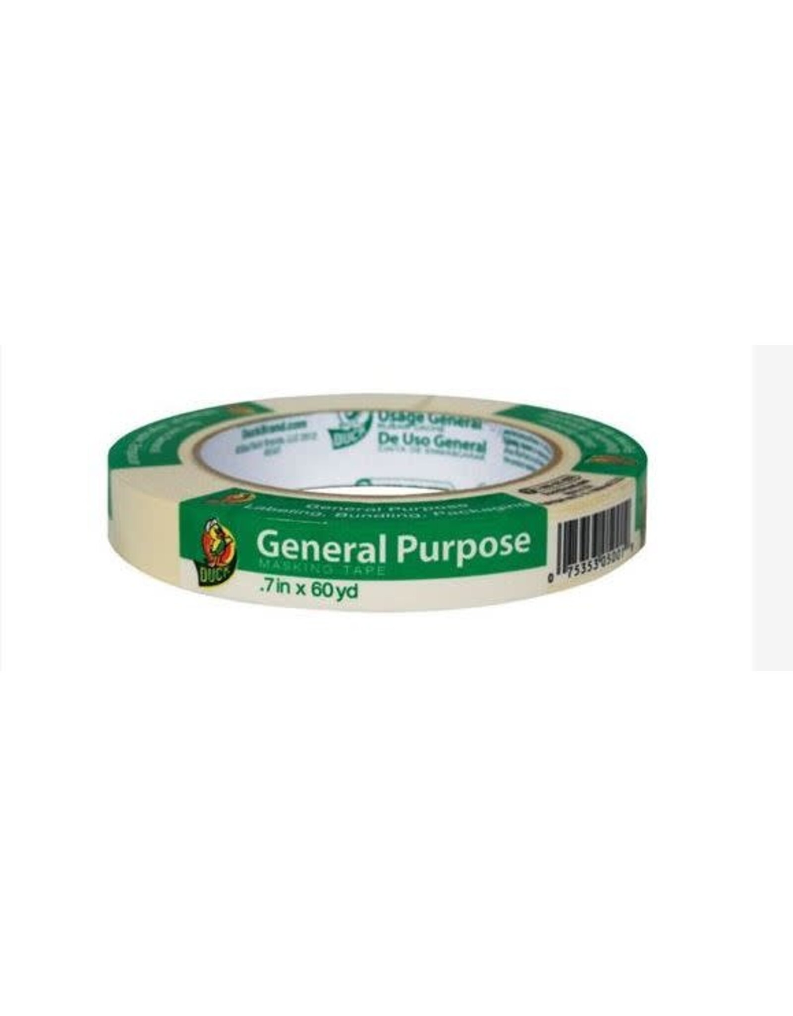 DUCK GENERAL MASKING TAPE:   .7"x60 YARDS - BEIGE
