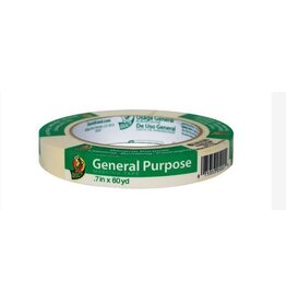 DUCK GENERAL MASKING TAPE:   .7"x60 YARDS - BEIGE