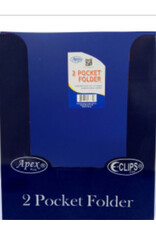 Poly 2 Pocket Folder w/ holes BLUE