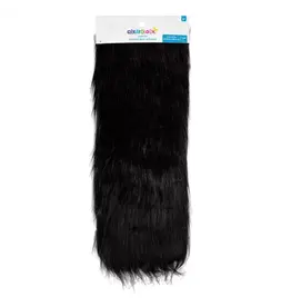 CRAFT FUR - 9x12 -LONG PILE  BLACK
