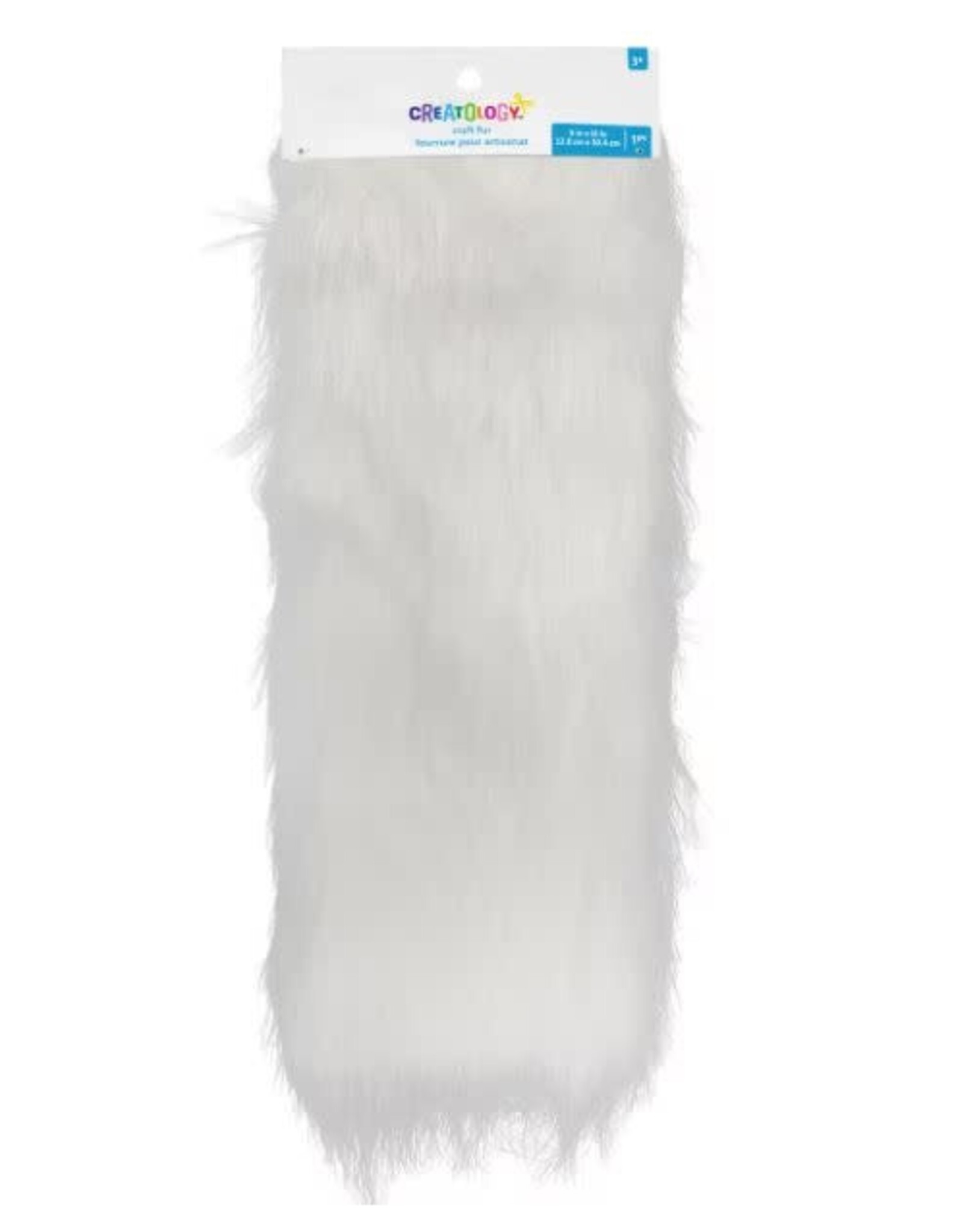 CRAFT FUR - 9x12 -LONG PILE  WHITE