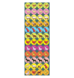 incento magic STICKERS: DOTS, MINIATURE ANIMALS - 6 SHEETS
