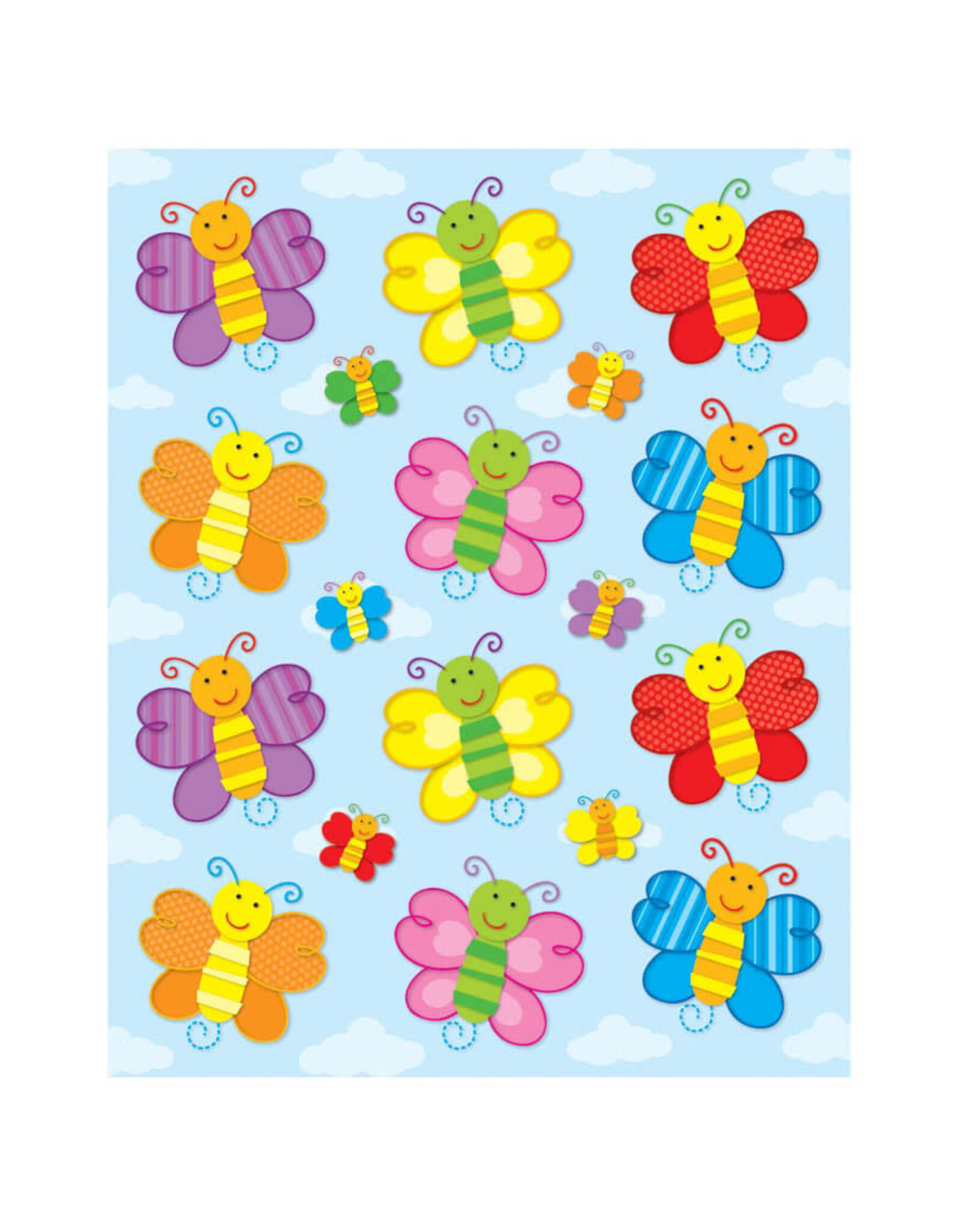 SHAPE STICKERS: BUTTERFLY 72 STICKERS