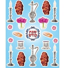 RANENU STICKERS: SHABBOS DIE CUT - 6 SHEETS