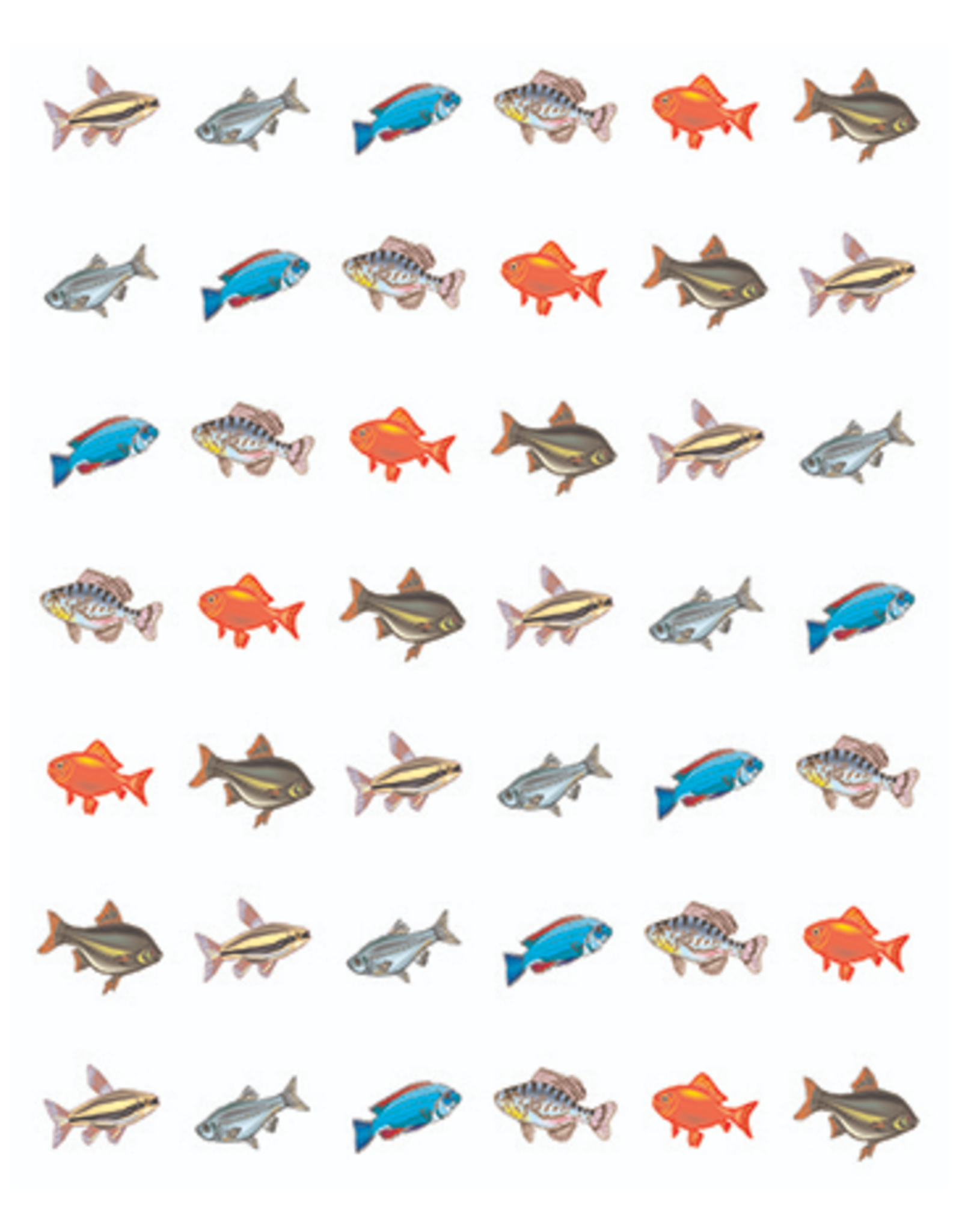 RANENU STICKERS: SMALL FISH - 6 SHEETS