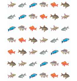 RANENU STICKERS: SMALL FISH - 6 SHEETS