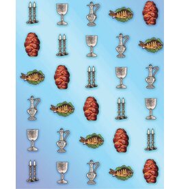 RANENU STICKERS: SHABBOS ASSORTED - 6 SHEETS