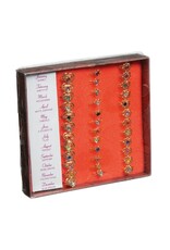 RING: HEART AND FLOWER BIRTHSTONE - 36 PACK