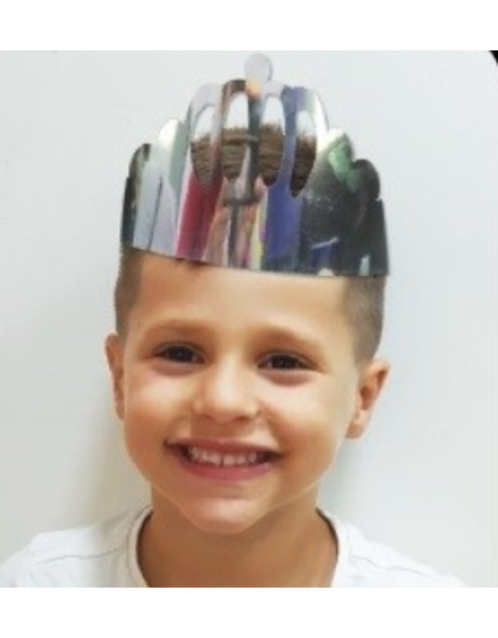 SILVER FOIL CROWNS 18 PACK