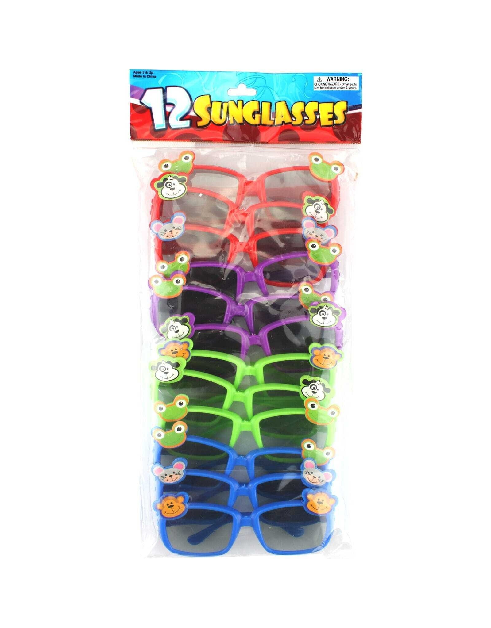 CHILDREN SUNGLASSES: ANIMALS - 12 PACK