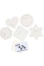 PERLER -  SMALL -  CLEAR PEGBOARDS 5 PACK