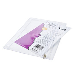 CLEAR BINDER POUCH 10"x7"