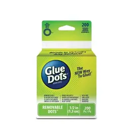 GLUE DOTS: REMOVEABLE 1/2" 200 PACK