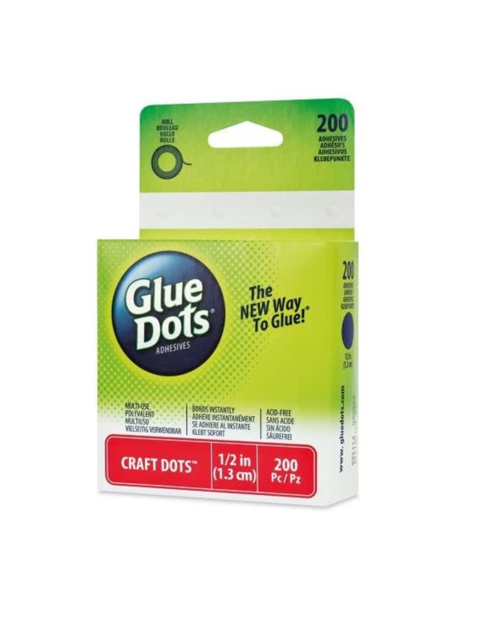 GLUE DOTS: PERMANENT 1/2" 200 PACK
