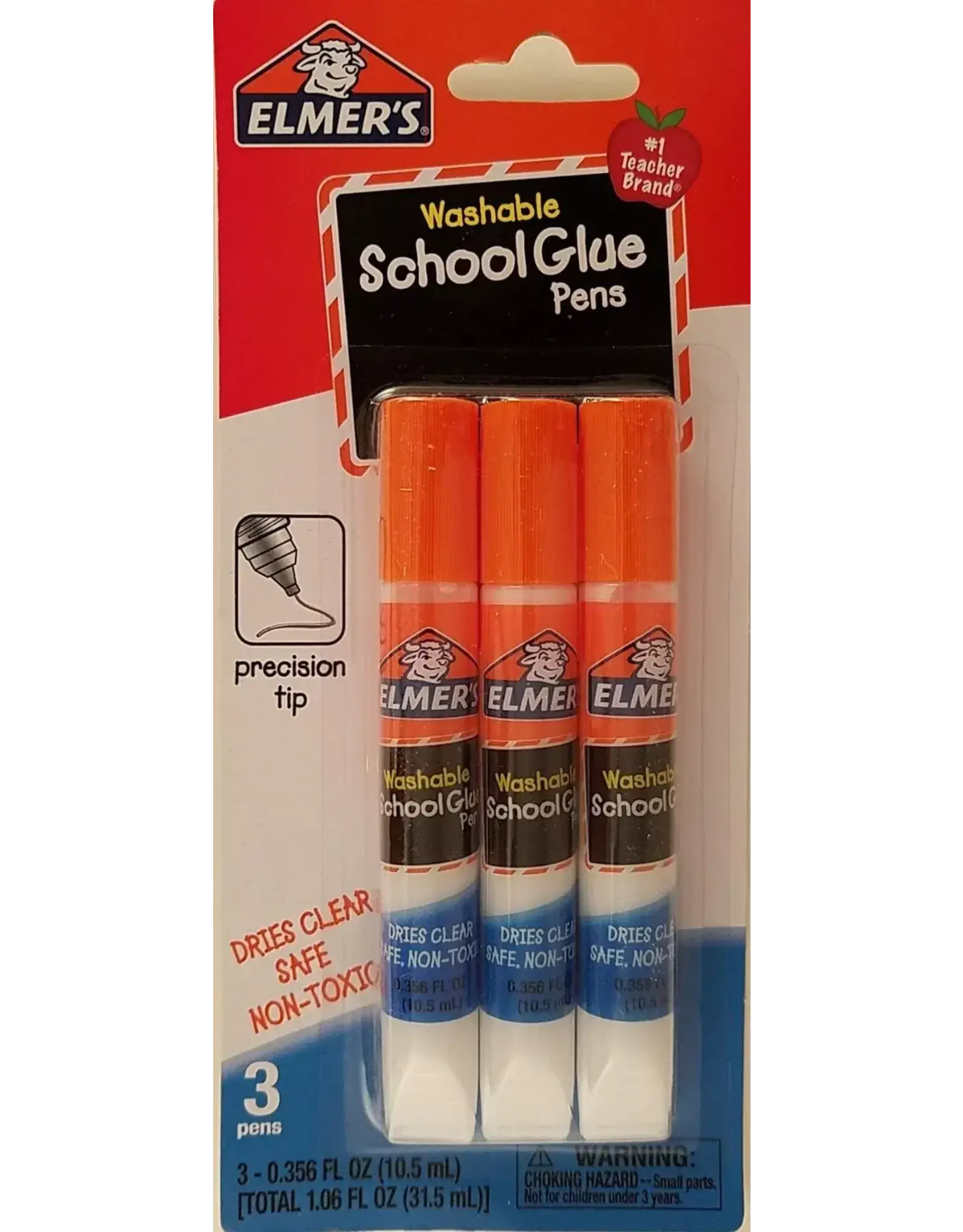 ELMER'S ELMER'S WASHABLE  GLUE PENS -  3 PACK