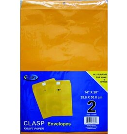 Clasp Envelopes 14"x20" - 2 PACK