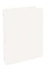 VIEW BINDER: 1" O-RING WITH 2 POCKETS - WHITE