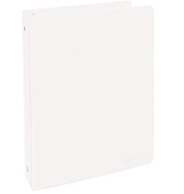 VIEW BINDER: 1" O-RING WITH 2 POCKETS - WHITE