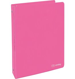 VIEW BINDER: 1" O-RING WITH 2 POCKETS - PINK