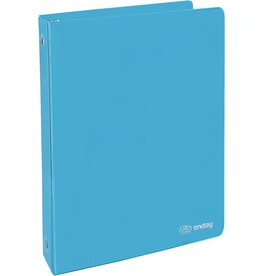 VIEW BINDER: 1" O-RING WITH 2 POCKETS - BLUE