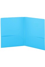 POLY FOLDER: 2 POCKET - BLUE