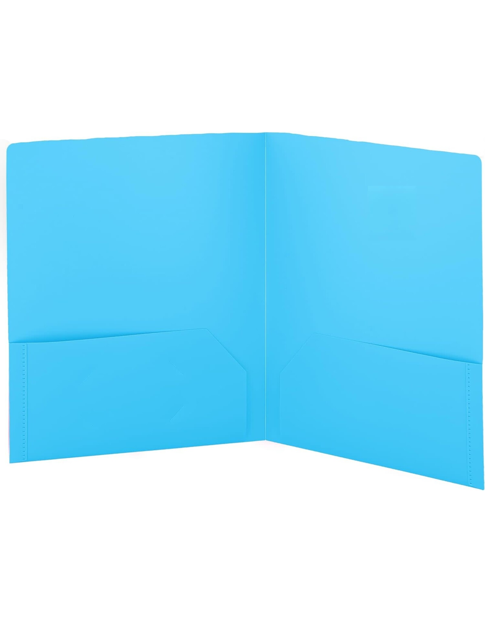 POLY FOLDER: 2 POCKET - BLUE