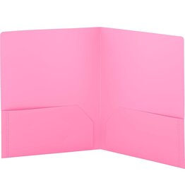 POLY FOLDER: 2 POCKET - PINK