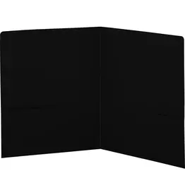 POLY FOLDER: 2 POCKET - BLACK