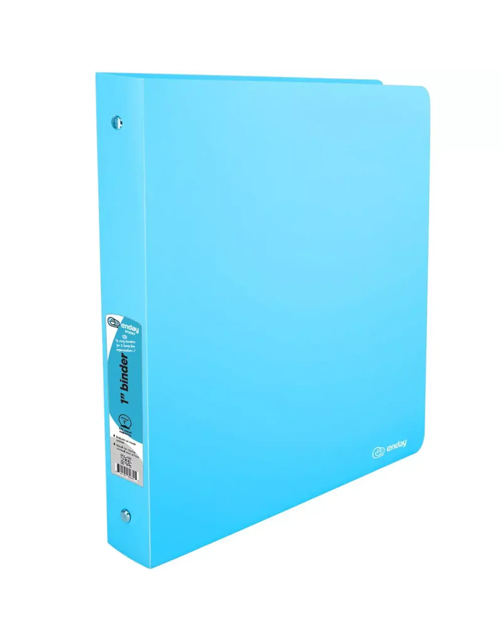 POLY FLEX BINDER: 1" O-RING  - BLUE