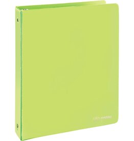 VIEW BINDER: 1.5" O-RING WITH 2 POCKETS - GREEN