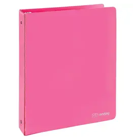 VIEW BINDER: 1.5" O-RING WITH 2 POCKETS - PINK
