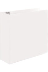 VIEW BINDER: 3" D-RING WITH 2 POCKETS - WHITE