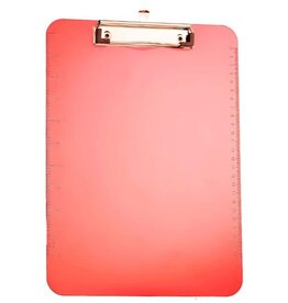 PLASTIC CLIPBOARD 9"X12" - RED