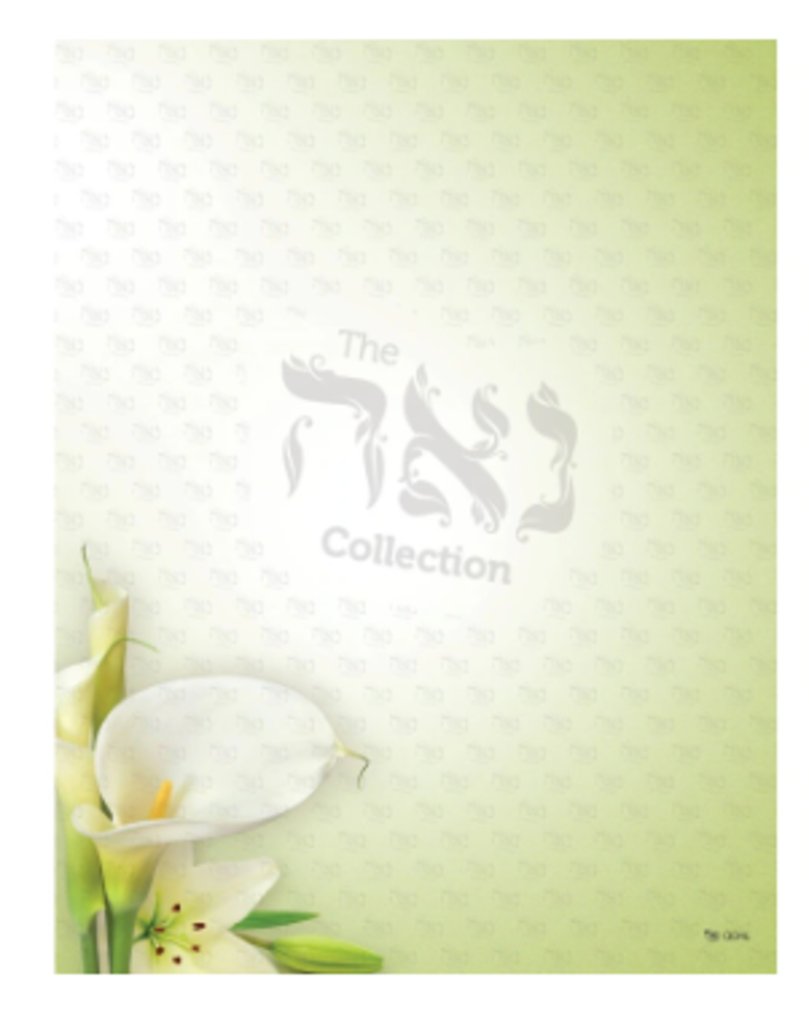 DESIGN PAPER NOTES:  GREEN LILY 3X4  50 SHEETS
