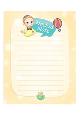 NACHAS NOTE -  BOYS ENGLISH  4.25" X 5.50" 25 SHEETS