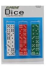 DRUM OF DICE: RED, GREEN, WHITE, 48 PACK