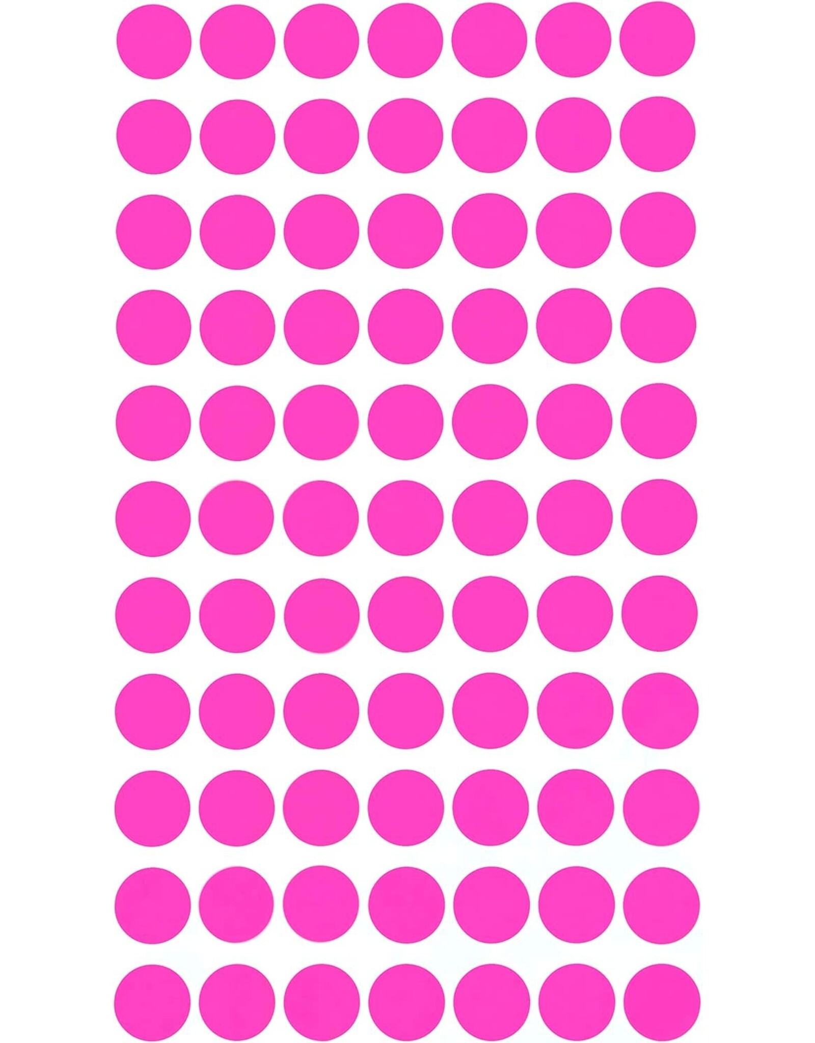 COLOR CODING STICKER : ROUND PINK 1/2" 32 SHEETS