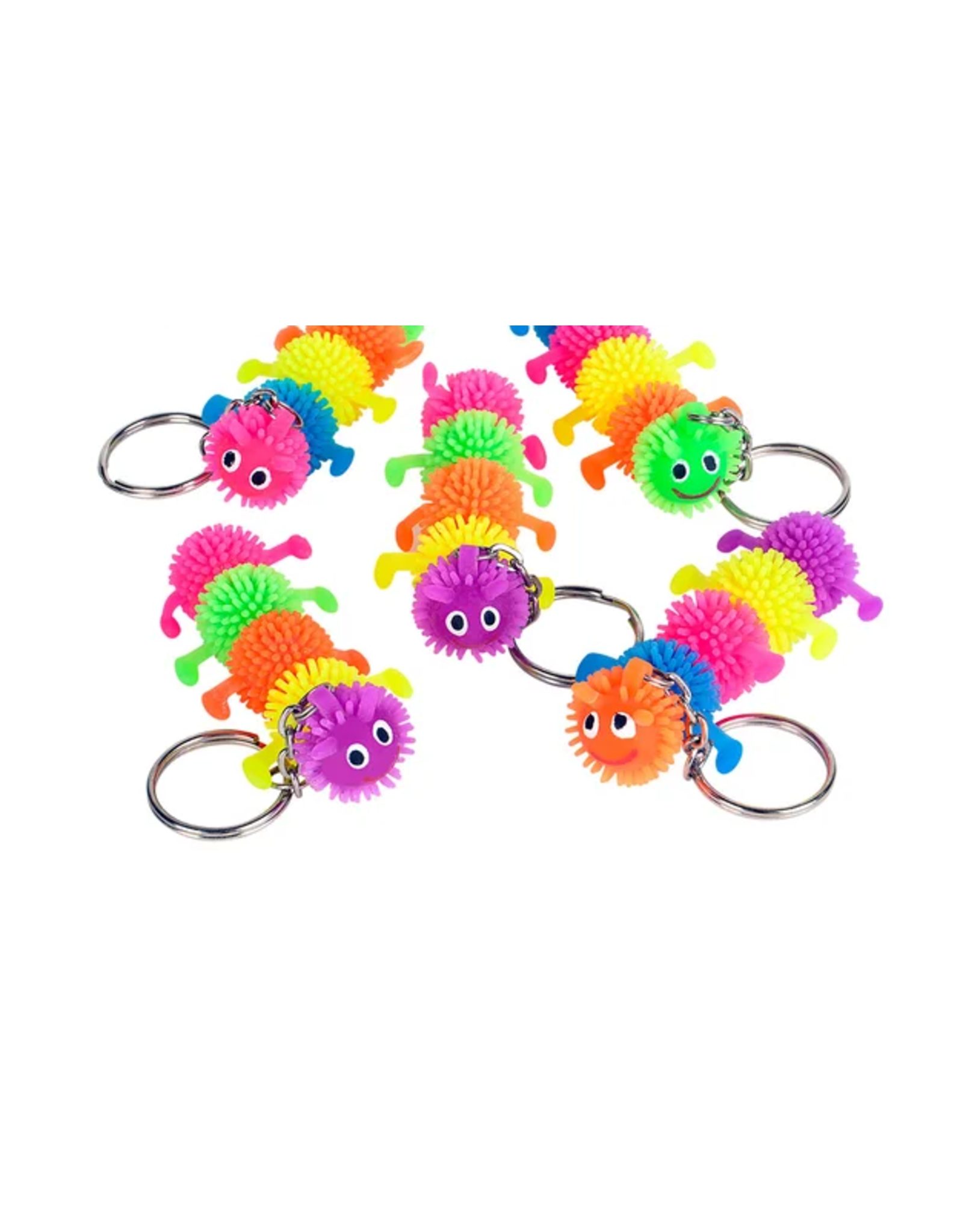 CATERPILLAR PUFFER KEYCHAIN 12PCS