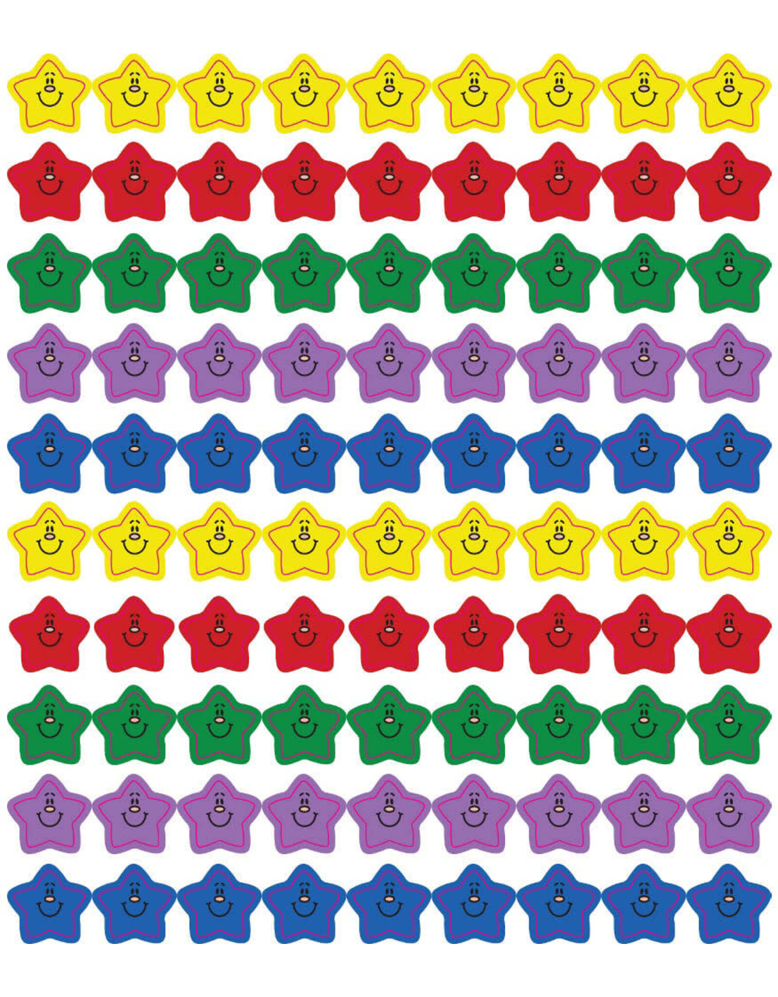 Carson-Dellosa STICKER CHART SEALS: SMILING STARS - 810 PACK