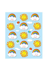 SHAPE STICKER: SUNS AND RAINBOW - 90 STICKERS