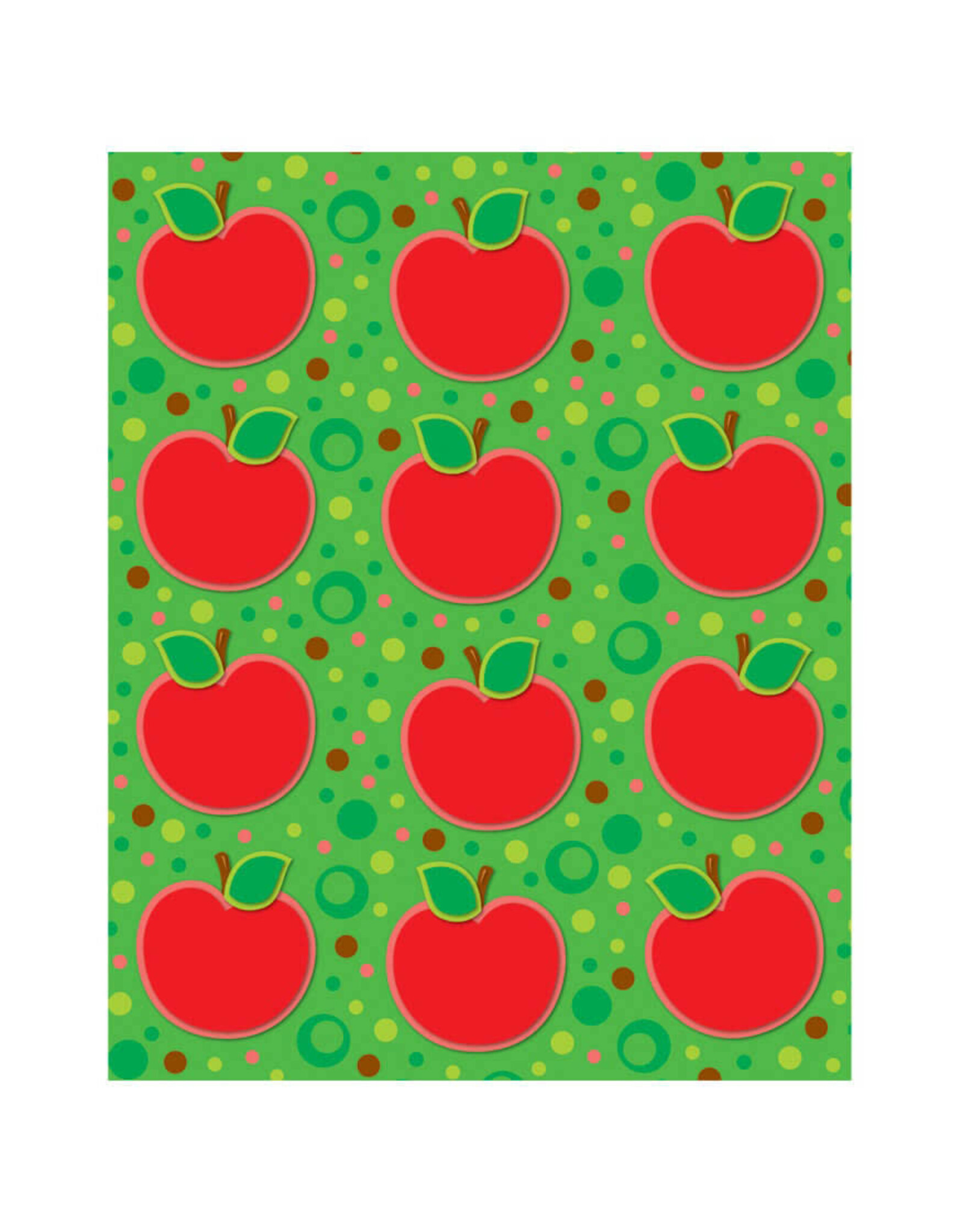 STICKERS: RED APPLES - 72 PACK