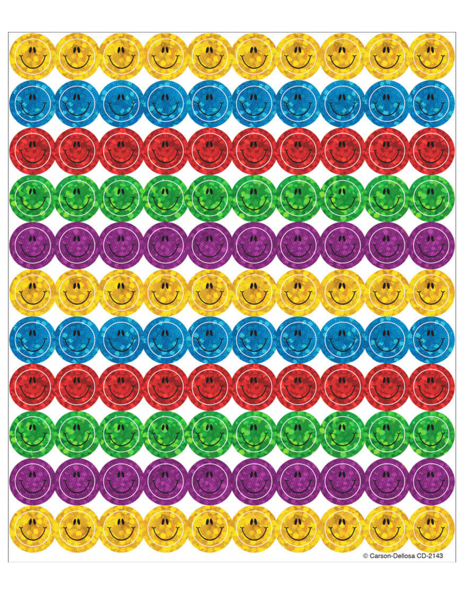 Carson-Dellosa STICKERS : SPARKLE SMILE FACE - 440 PACK