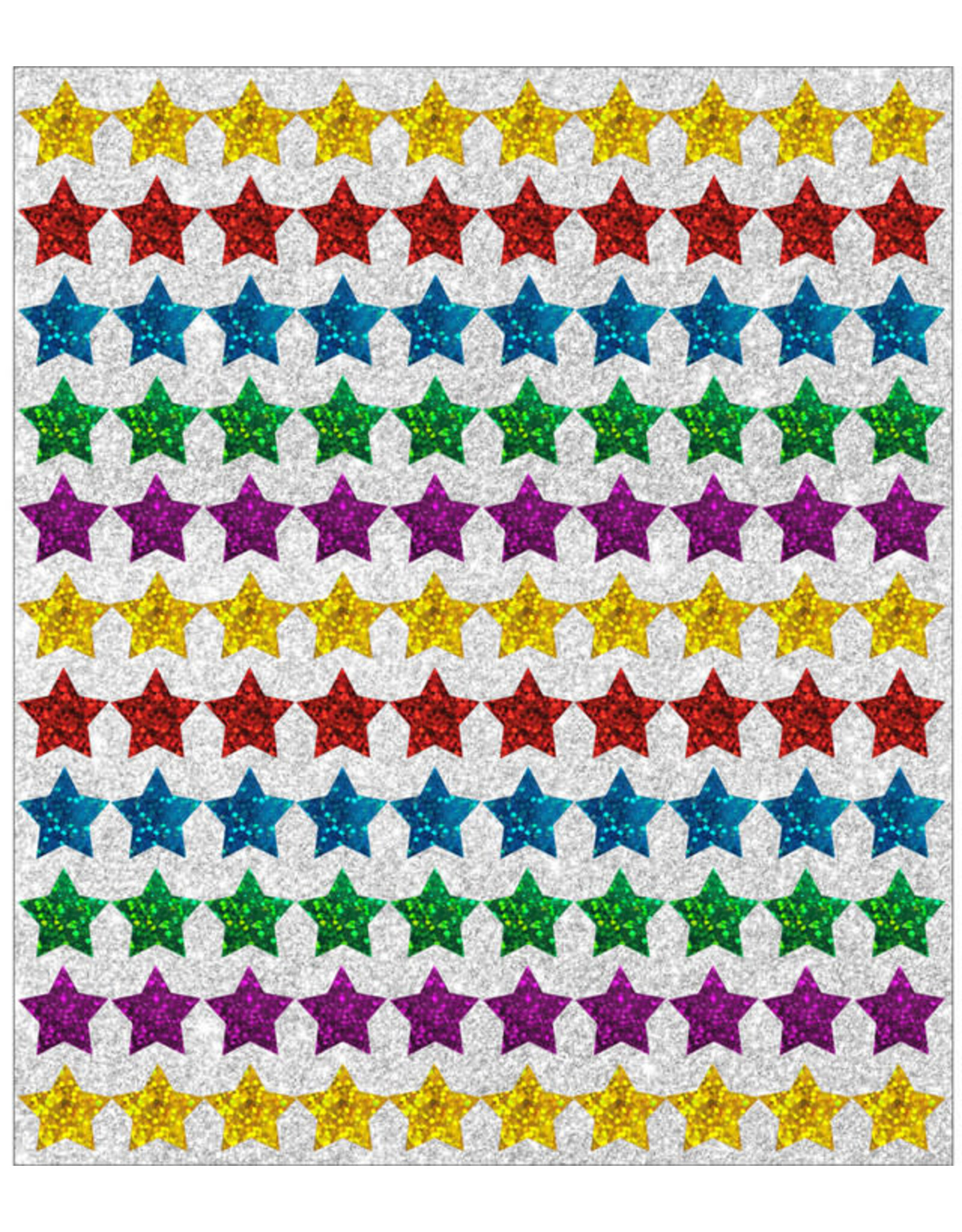 Carson-Dellosa STICKERS : SPARKLE STARS ASSORTED COLORS - 440 PACK