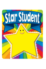 STICKERS: AWARD STAR STUDENT 2.75"X3.25" - 24 PACK